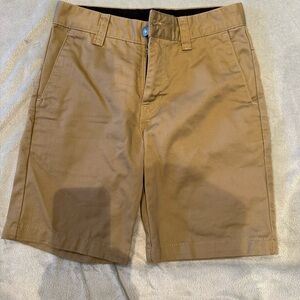 VOLCOM Boys Size 25 Tan Swim Trunks Swimming Athletic Shorts